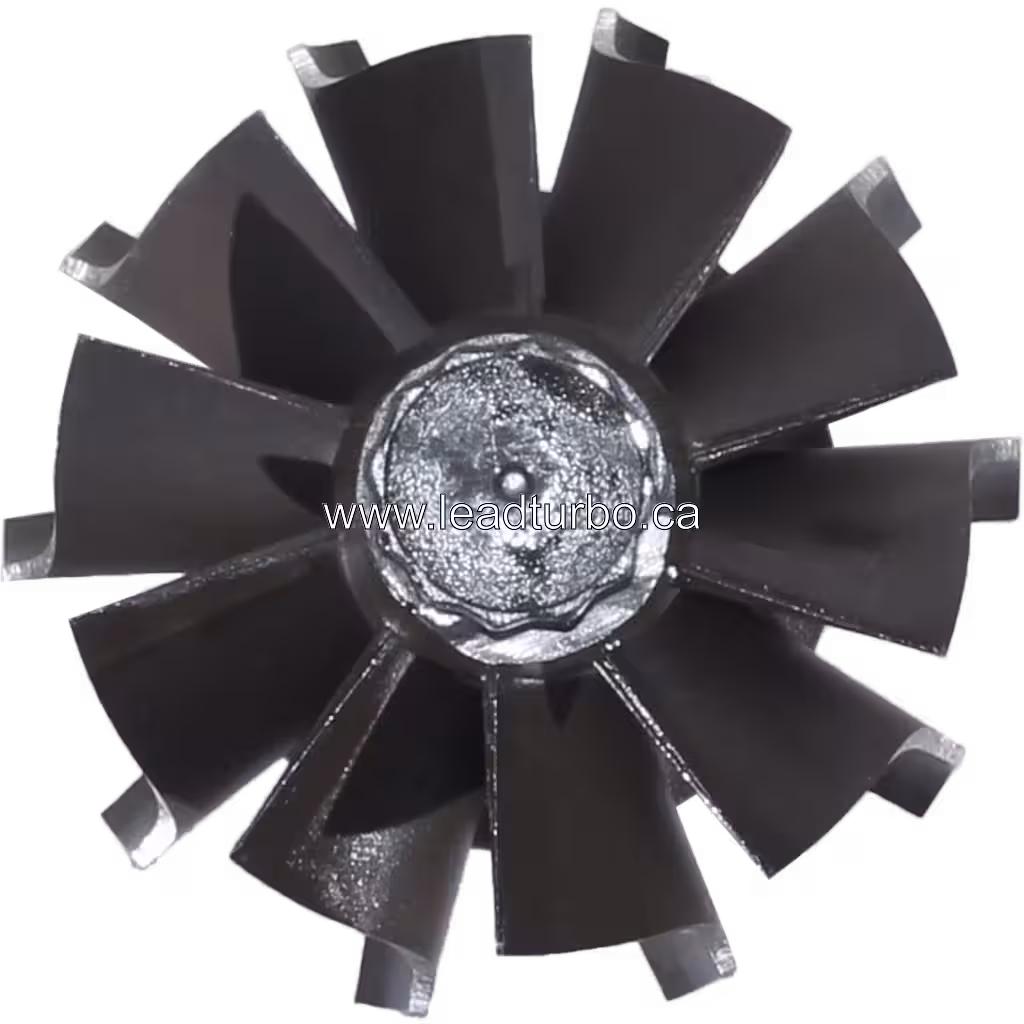 173314 turbine wheel shaft and blade detail