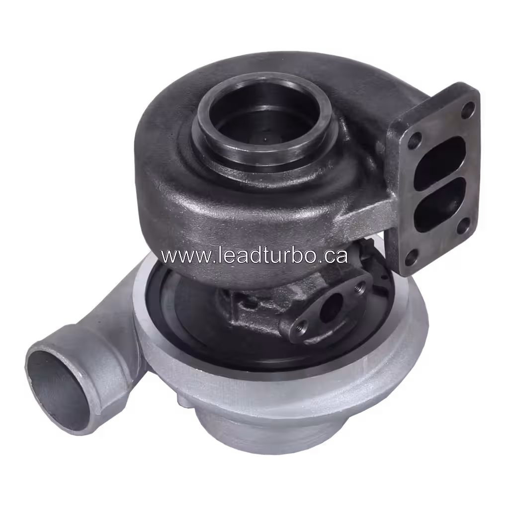 Турбокомпресор 2882132 HX35 для Cummins 6BT bottom 45 degree view