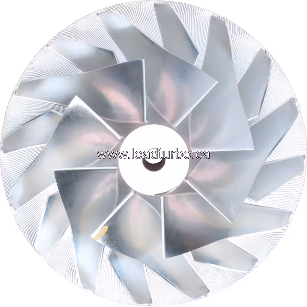 Compressor wheel 2835438A HX83 para CUMMINS QSK19 805HP - Vista frontal