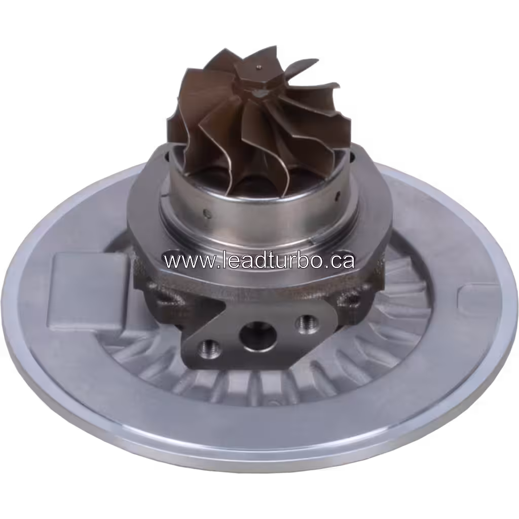 Core de turbocompressor com alojamento de rolamentos central e portas roscadas