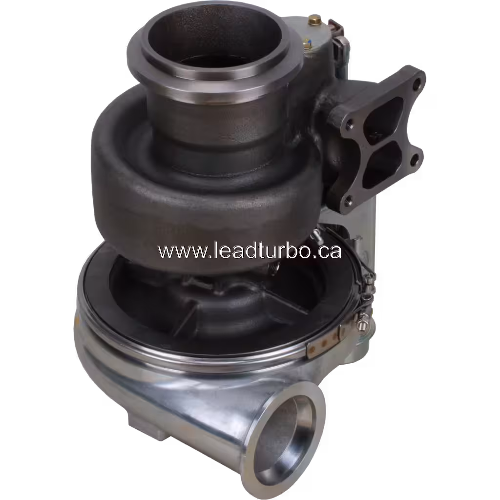 Turbosprężarka 5324943 HE600WG HX60W – zamiennik do Cummins ISX3 600HP bottom 45 degree view