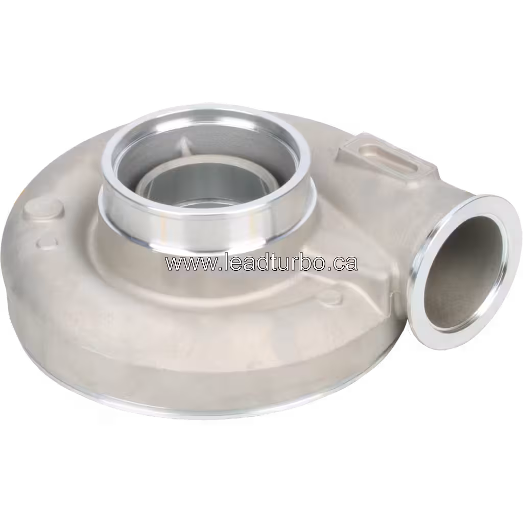 Compressor Housing 3591397 für Scania DSC14-13, Seitenansicht mit zylindrischem Einlass