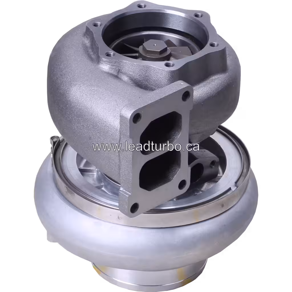 Турбокомпресор 6505-68-5510 KTR110 для Komatsu D155, PC800, WA500 bottom 45 degree view