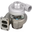 Vista frontal turbocompresor tractor Ford New Holland