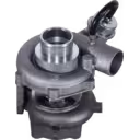 Visão frontal do turbo Isuzu 4HE LeadTurbo