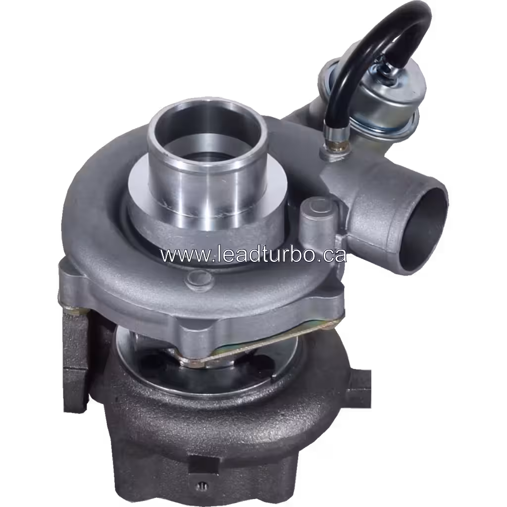 Vista lateral del turbocompresor Isuzu 4HE
