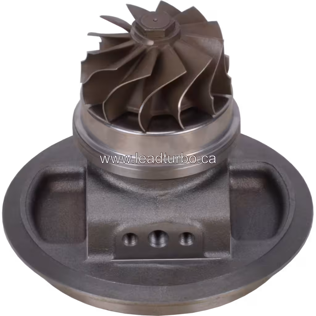 J96 Turbocharger Core 6505-71-5040 Replacement bottom 45 degree view