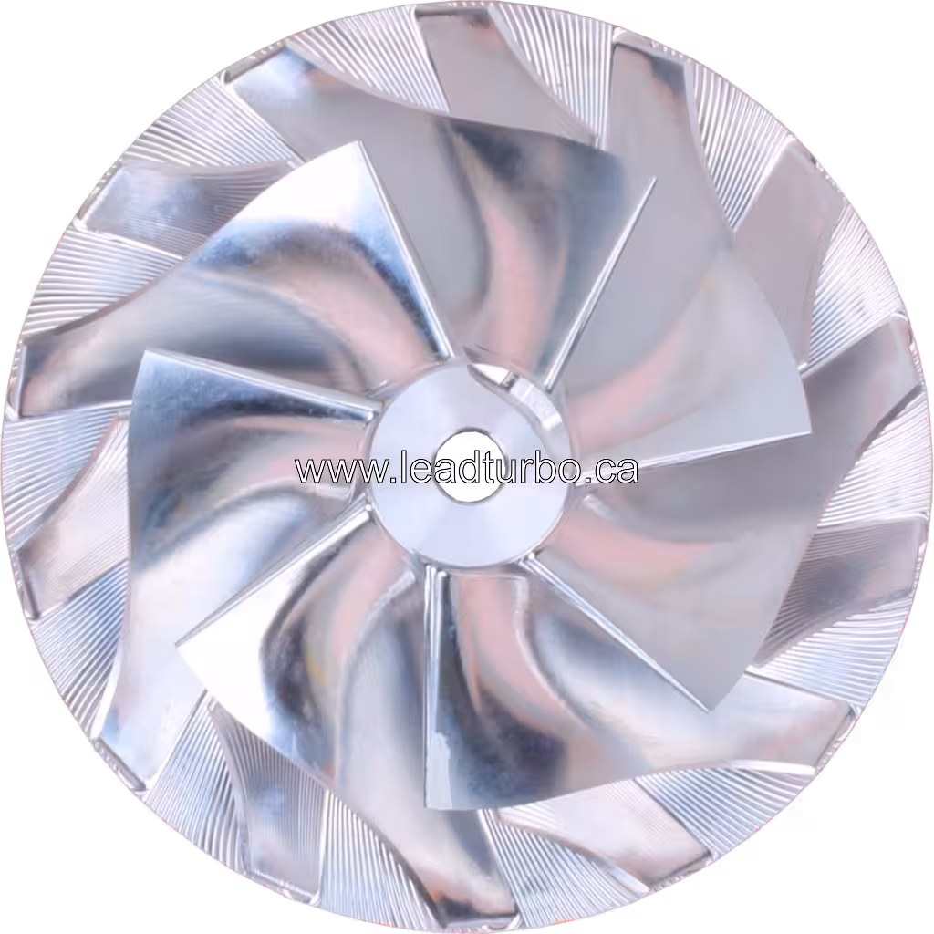 Roue de compresseur 2843562 pour turbo HE400VG HE451VE Cummins ISX top view