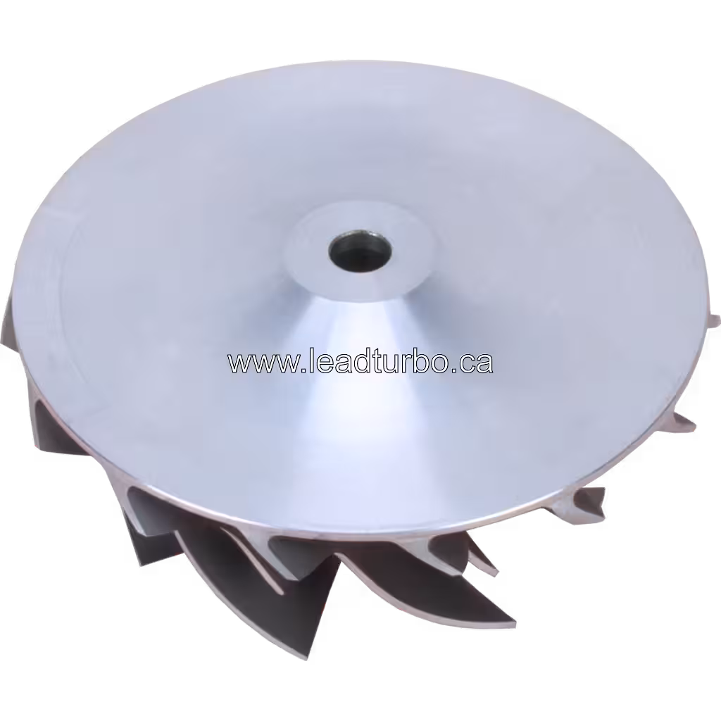 171449 Compressor Wheel S300S-091 Turbocharger - John Deere 6081H Replacement bottom 45 degree view