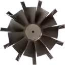 Detalle de la rueda de turbina aftermarket industrial