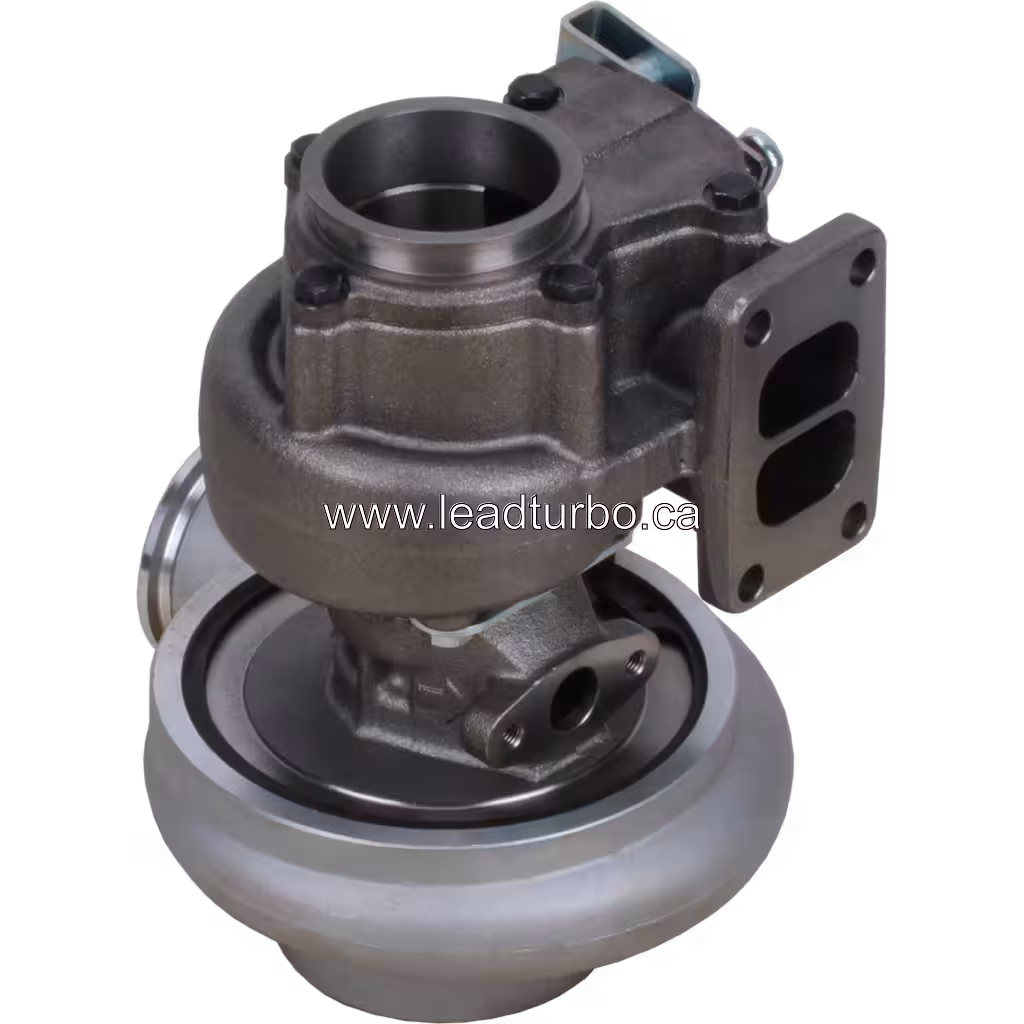 Turbocompresseur 4955156 HX35W pour Cummins QSB bottom 45 degree view