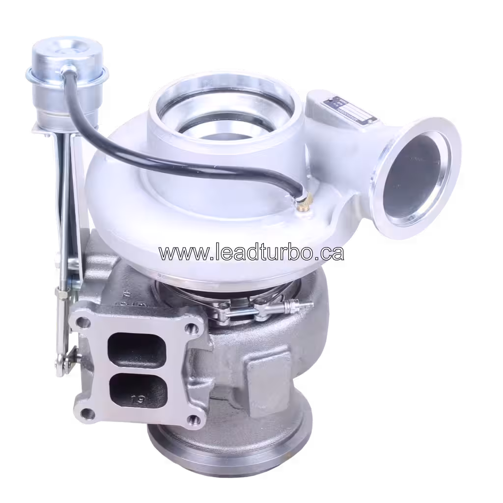 Turbolader 3792809H mit zweiflutigem Abgasflansch und Datenplakette