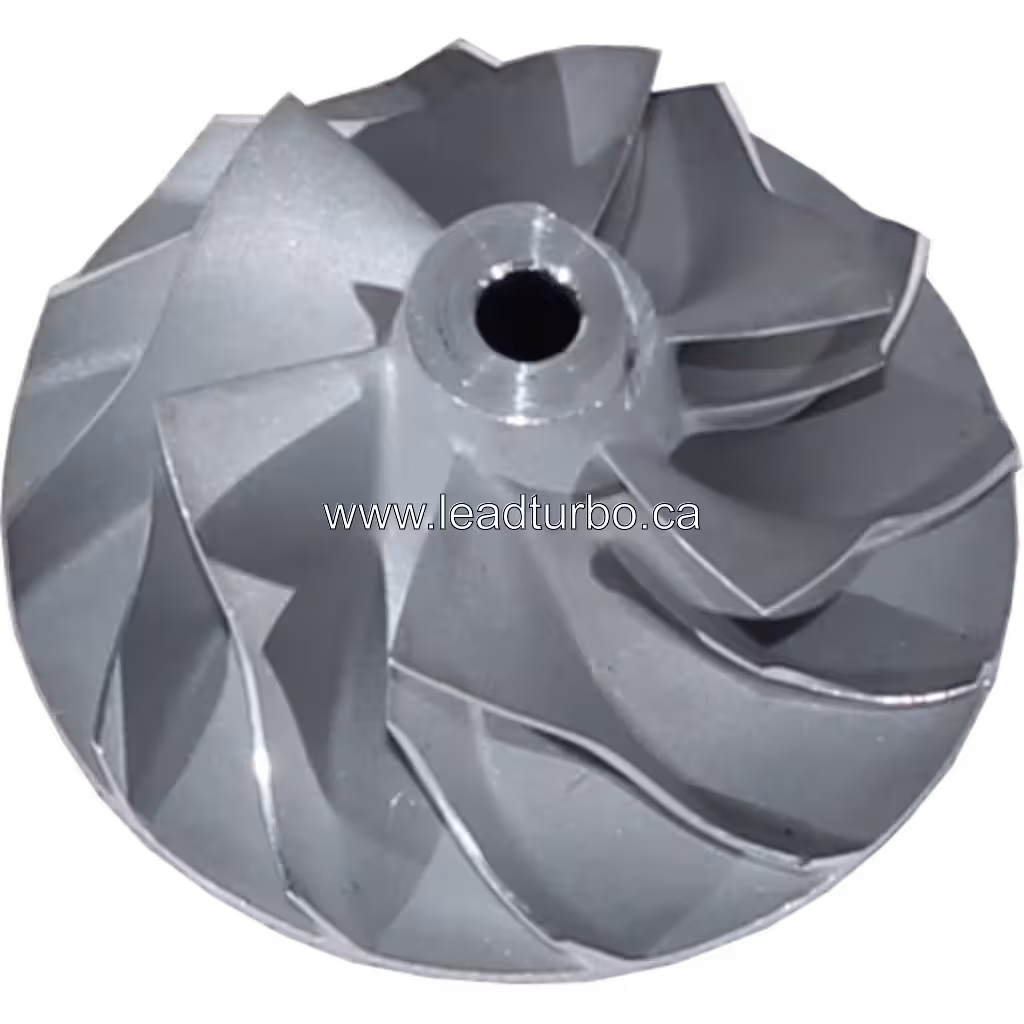 Roue de compresseur 49135-08000 CW pour TF035HM-12T Mitsubishi 4D56 45 degree view