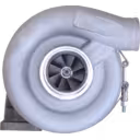 Turbocharger 3525447 H2A com carcaça de turbina de ferro fundido e carcaça do compressor prateada