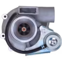 Turbocompresseur 3538993 HX25W avec actionneur doré et tuyau tressé noir