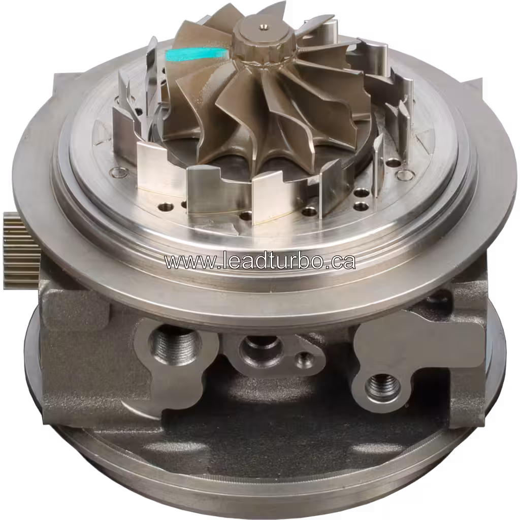 Core de Turbocompresseur HE400VG HE451VE pour Cummins ISM (Ref 4046226) bottom 45 degree view