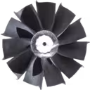 Detalhe da roda de turbina turbo Hino Vario
