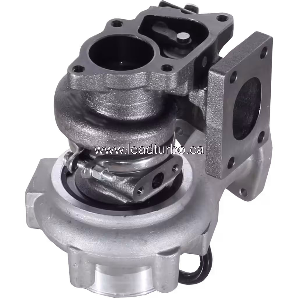 Turbo TD04 6208-81-8100 para Komatsu PC130-7 SAA4D95 bottom 45 degree view