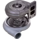 Ersatz-Turbolader HX35 mit Guss-Eisen-Turbine und Montagebügel für Doosan DB58TI