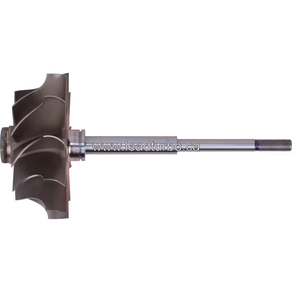 Turbina 2843427 TW HX83 widok z przodu – koło turbiny z łopatkami promienistymi i osią