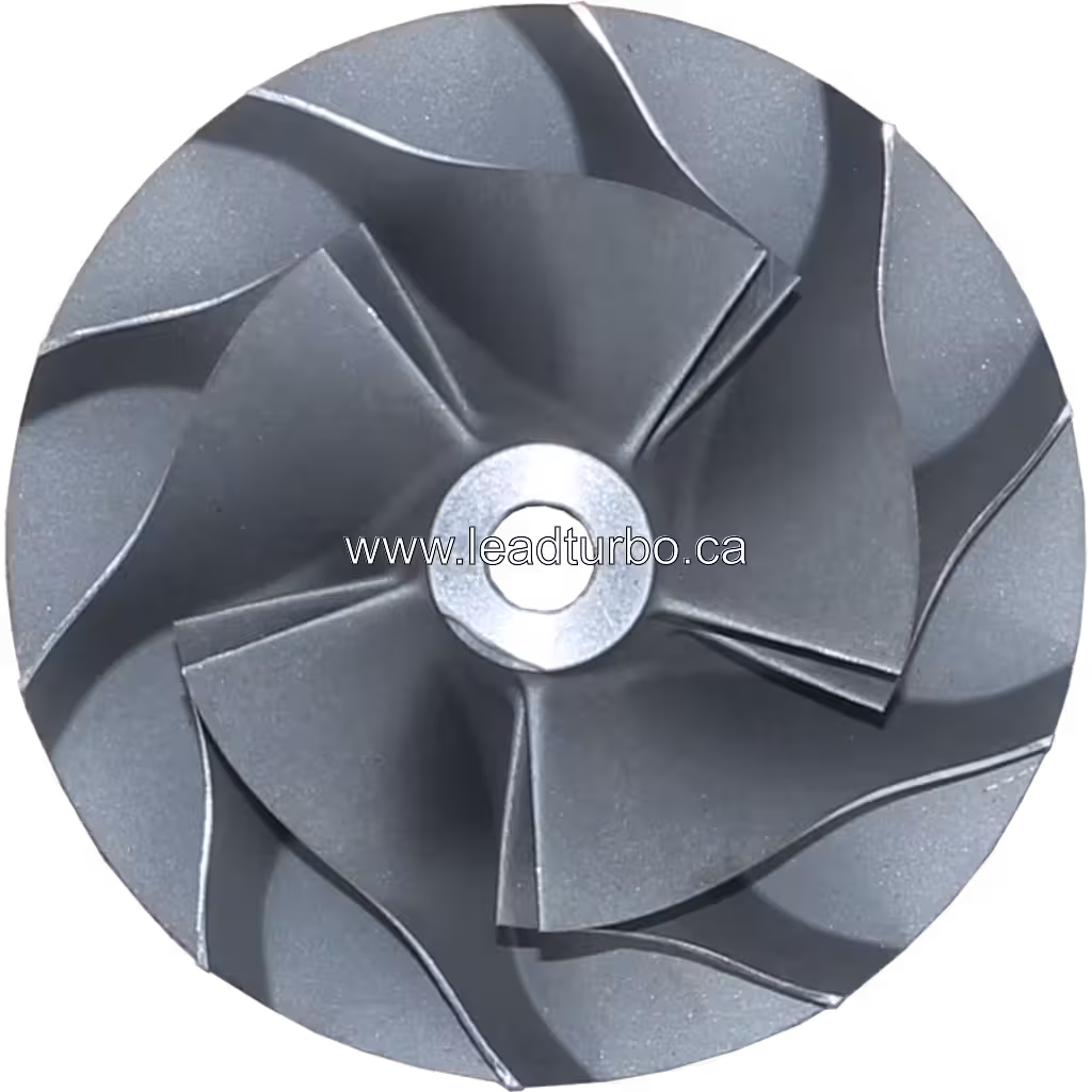Vue de la roue de compresseur RHC7A-12002AP20NABRL557AZ