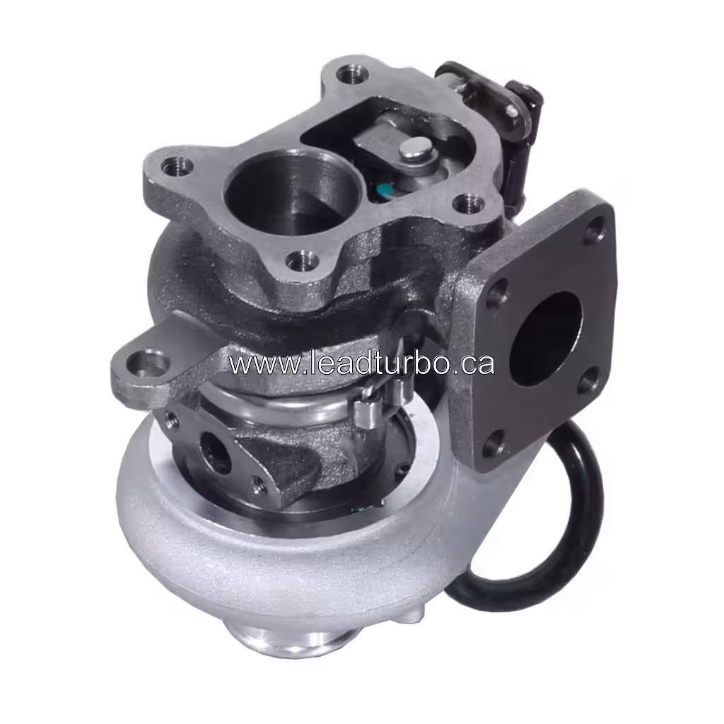 Turbocharger D4EA vista lateral e frontal