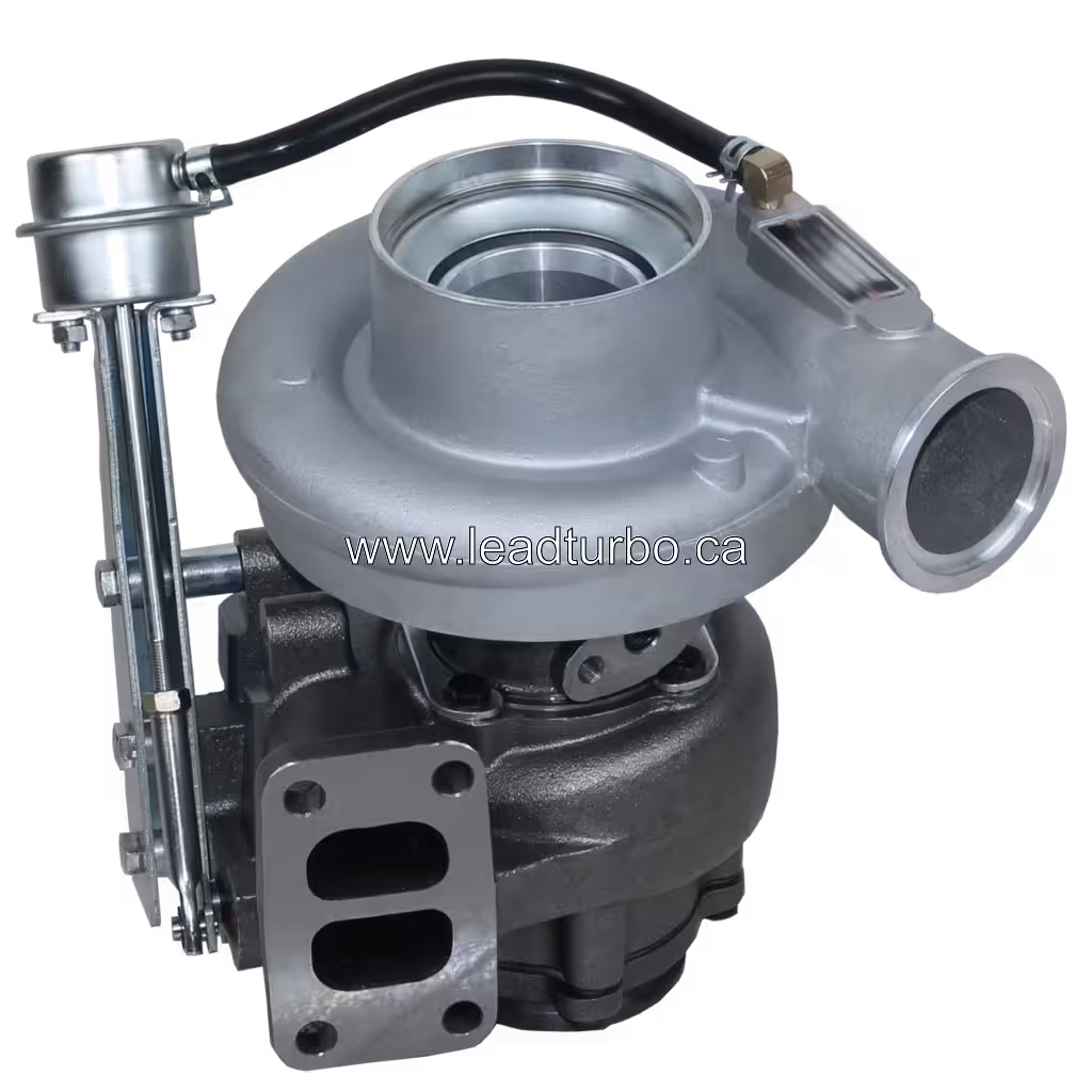 Turbosprężarka LeadTurbo do Dodge Ram i Komatsu widok boczny