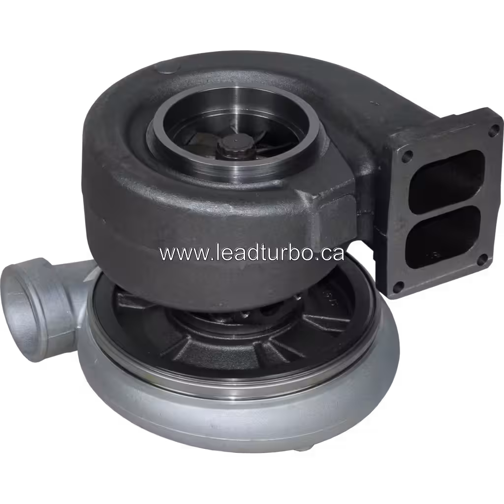 Турбокомпресор 3594164 HX80 заміна для Cummins KTA50 bottom 45 degree view