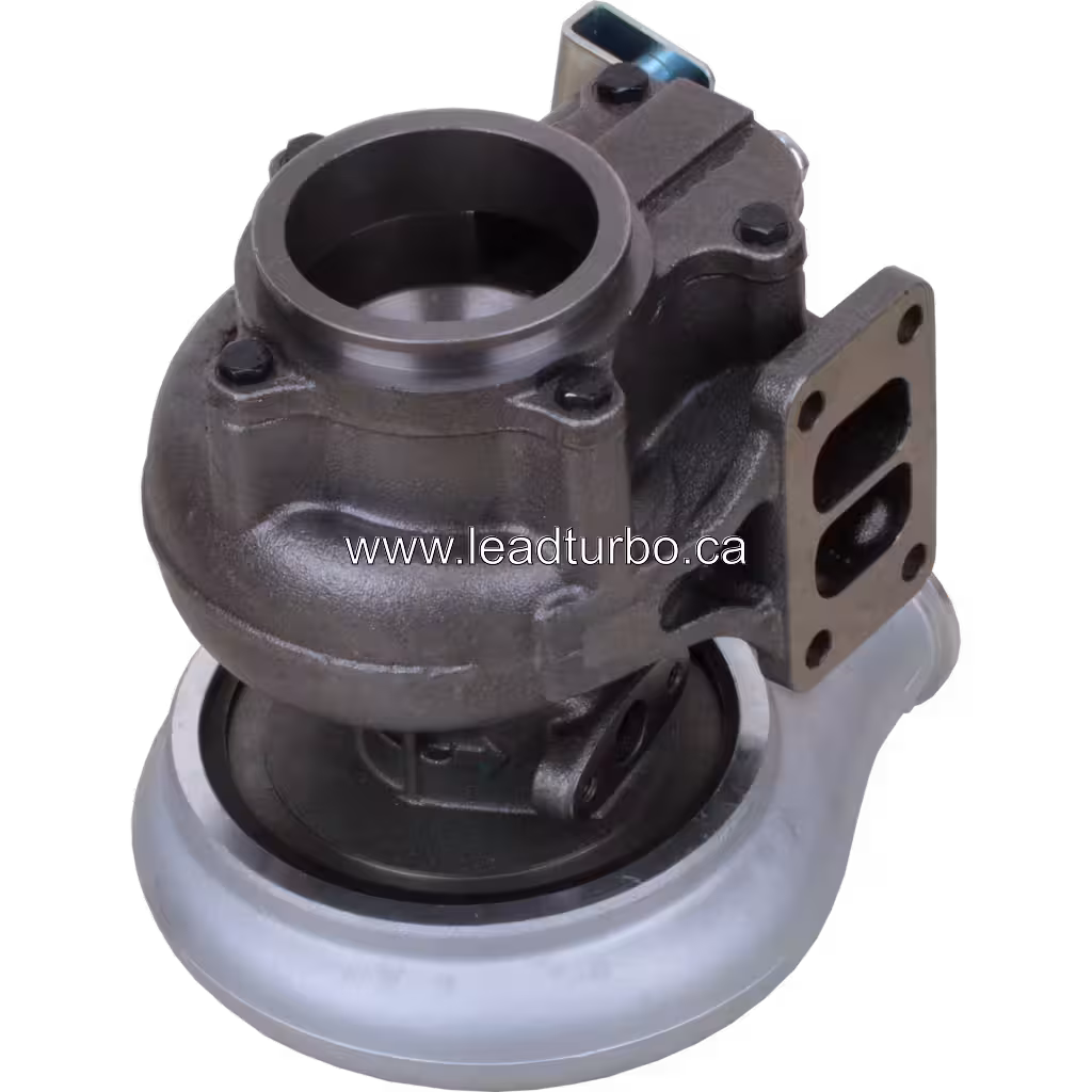 Turbosprężarka 4039139 HX40W – zamiennik do Cummins 6CT bottom 45 degree view