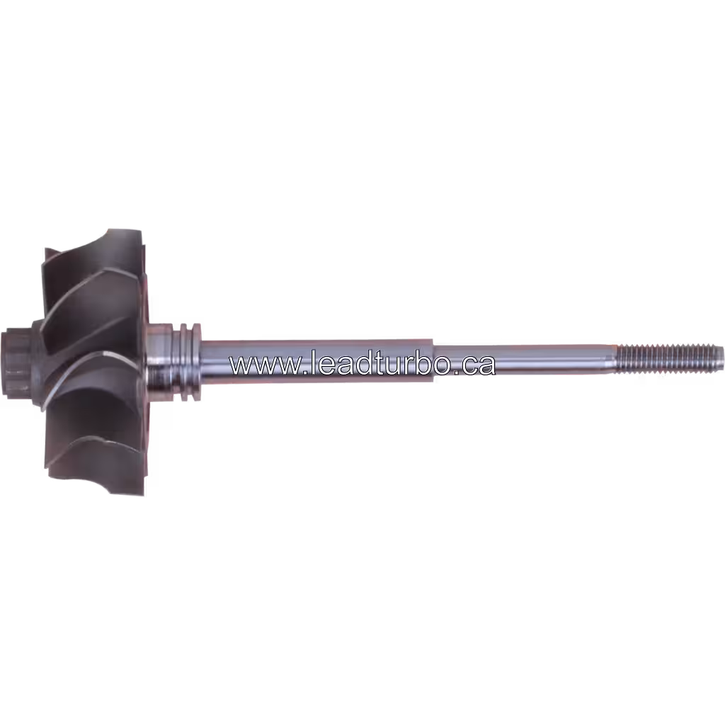 04258205KZ TW S1B turbine wheel side profile with threaded shaft
