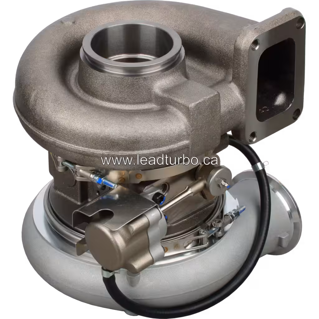 Турбокомпресор 504194173 HE551V заміна для Iveco Cursor 13 bottom 45 degree view