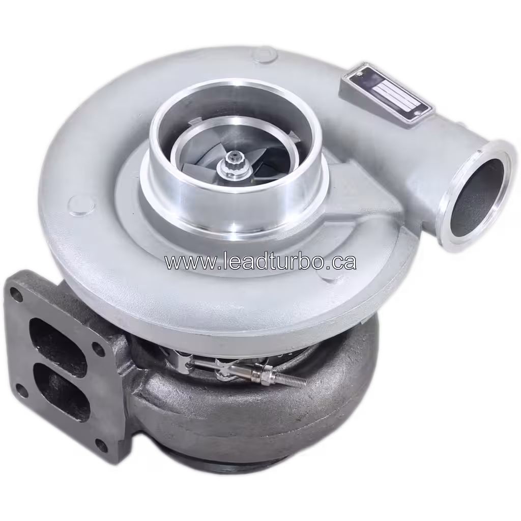 Vista frontal del turbo aftermarket para IVECO Stralis