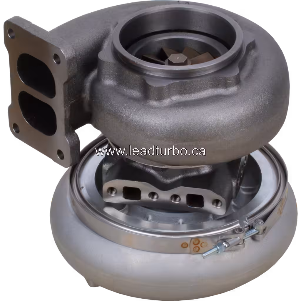 Turbolader KTR110G-F45C, Ansicht von oben, Komatsu HD785-5 Ersatzteil