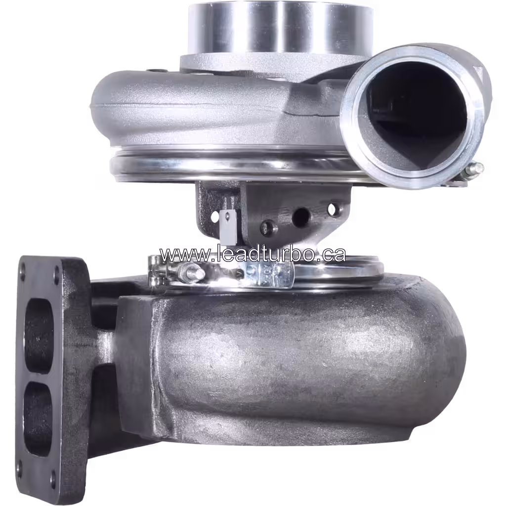 5000693083 S3B Turbolader Frontansicht mit poliertem Kompressorrad