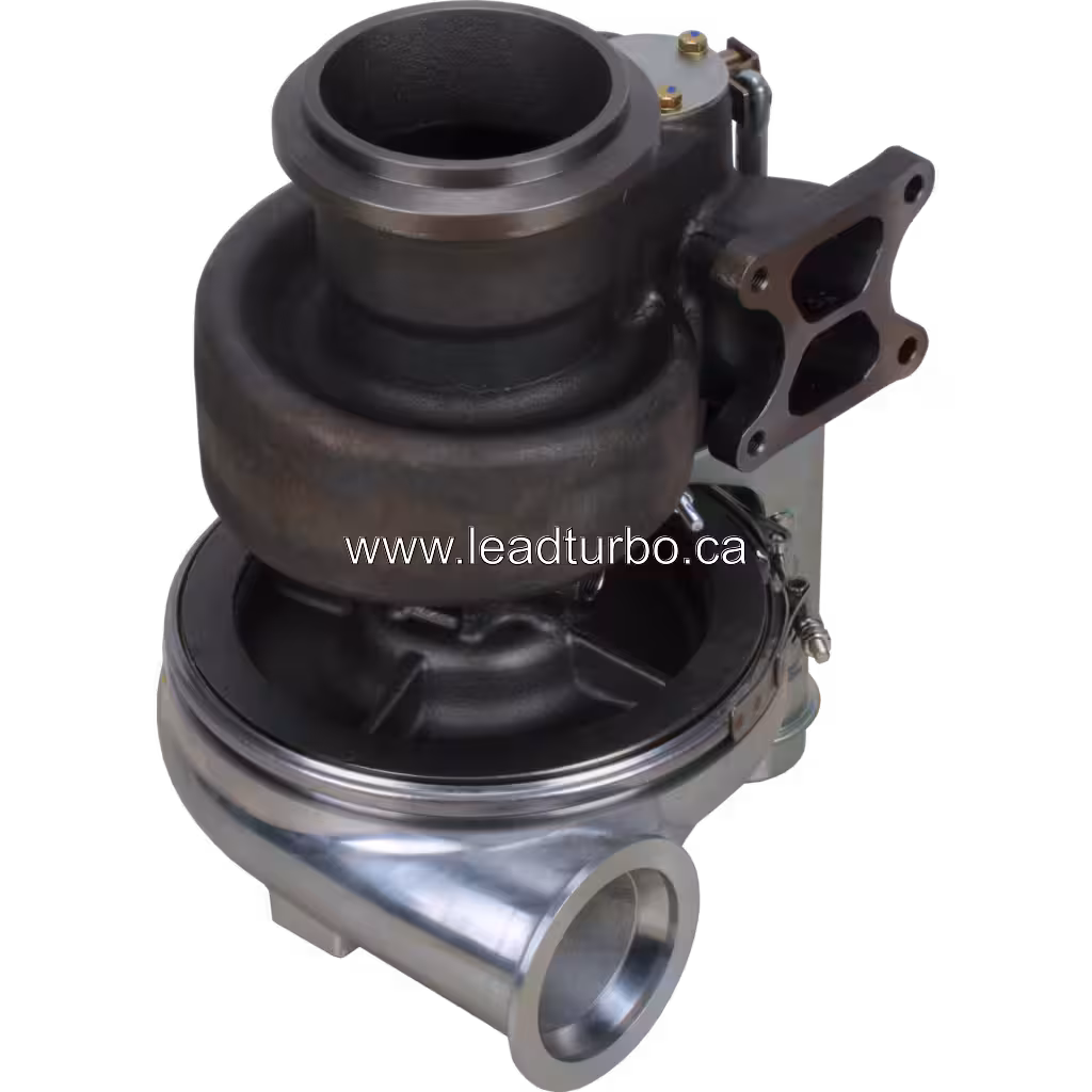 Турбокомпресор 5324943 HE600WG HX60W заміна для Cummins ISX3 600HP bottom 45 degree view