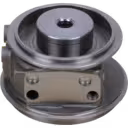Composant turbo IVECO camion vue de face