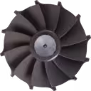 Detalhe da roda de turbina de reposição aftermarket