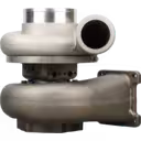 Vista frontal del turbo 6502-52-5040 KTR130E-33AAW mostrando la rueda del compresor
