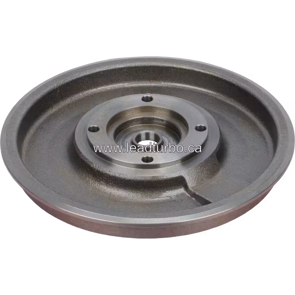 Bottom 45-degree view of FOR 3594117 BP back plate concave backside