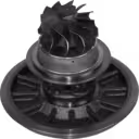 Vista inferior do core de turbocompressor 451491-0002 com aro do compressor