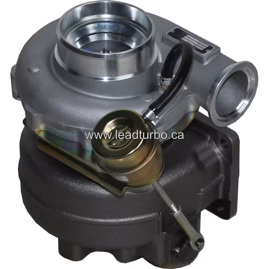 Vista lateral del turbo aftermarket para camión IVECO