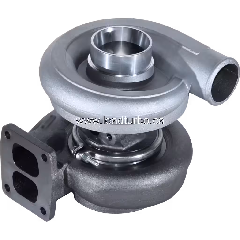 Vista lateral del turbocompresor aftermarket para motor 6D22