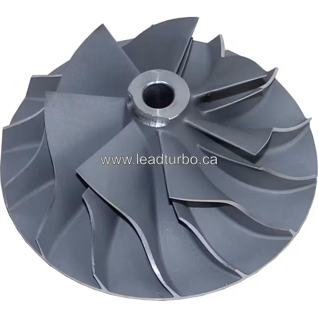 Detalhe da roda compressora turbo FOR 166462 CW
