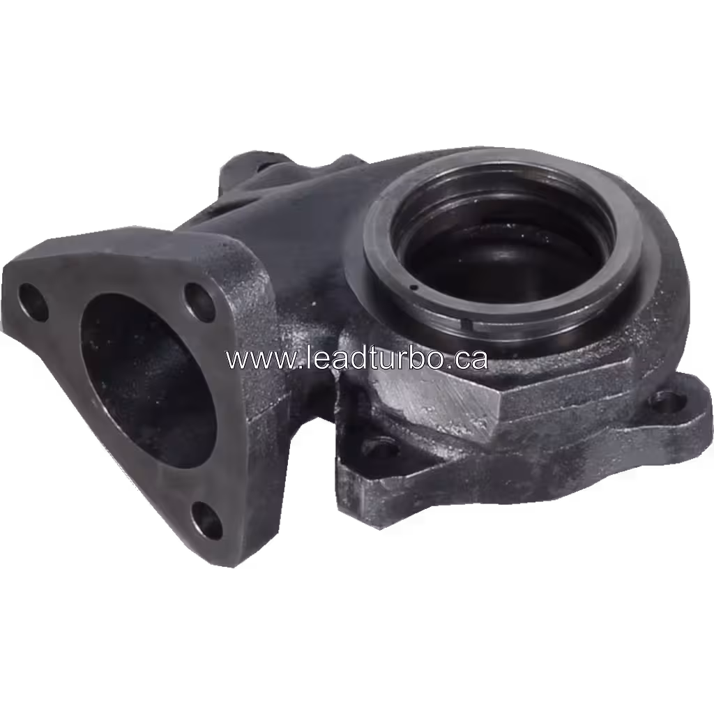 Корпус турбіни 49377-15500 TD04 для Mitsubishi 4D56 bottom 45 degree view