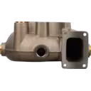 Turbine Housing HX80 vista frontal con brida rectangular