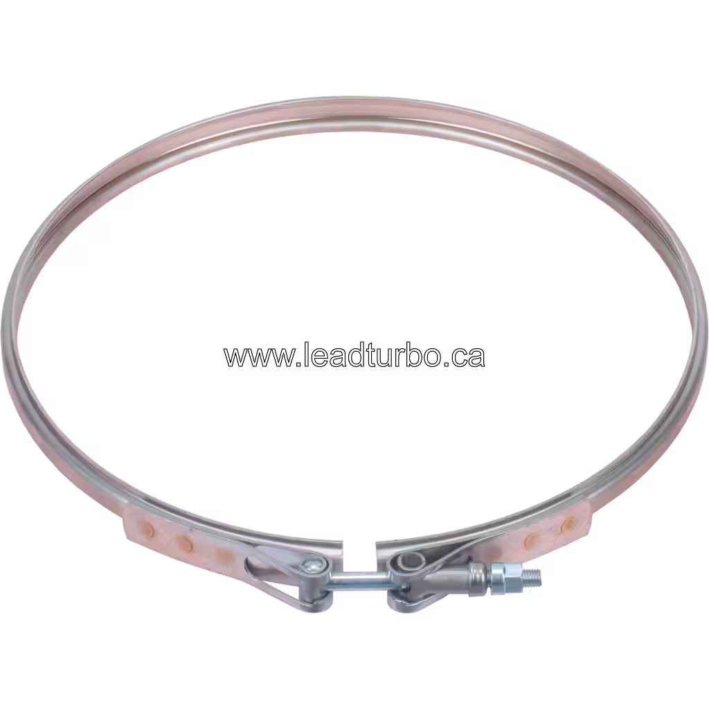 Vue de dessus du V-band HE600WG HX60W avec bras de levier pivotant et écrou hexagonal