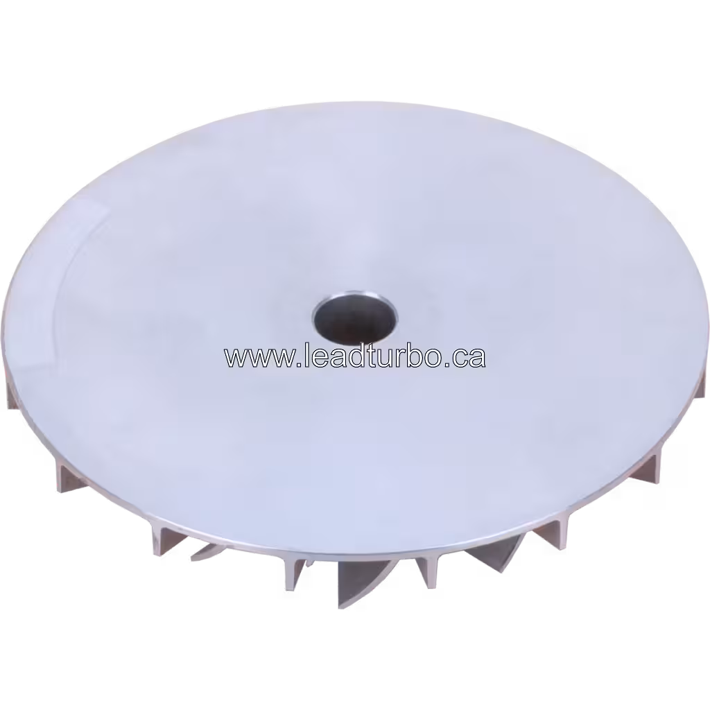 6502-13-2003 CW Compressor Wheel for Komatsu KTR130-11F Turbocharger bottom 45 degree view