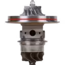 Core turbosprężarki 318946 S410T widok z przodu, koło sprężarki i turbiny