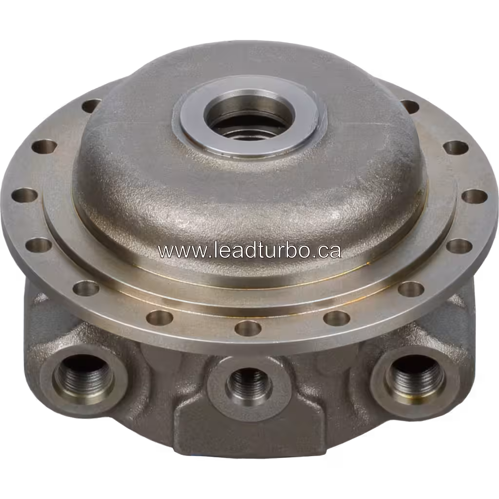 Obudowa łożiskowa turbosprężarki 4955904 BH (HX80/HX85) do Cummins bottom 45 degree view