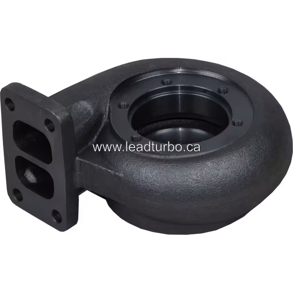 Turbine Housing 408102-0022, Ansicht von unten 45 Grad, gegossene Gehäusestruktur